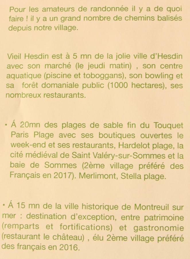 Gite Du Vieux Saule 1 Gite Avec Spa Privatif Pour 2 Personnes 1 Suite Familiale Sans Spa Vieil-Hesdin Esterno foto
